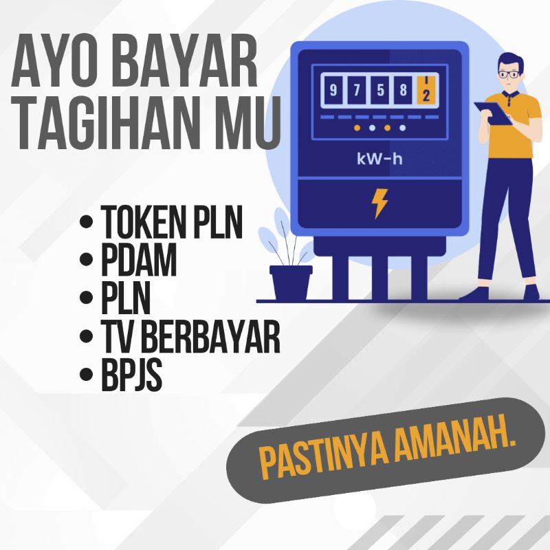 BAYAR TAGIHAN MU SEKARANG, TOKEN PLN, PDAM, LISTRIK PASCABAYAR DAN PRABAYAR