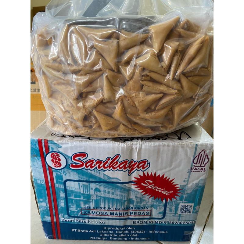 

Samosa pedas manis 3kg (dus)