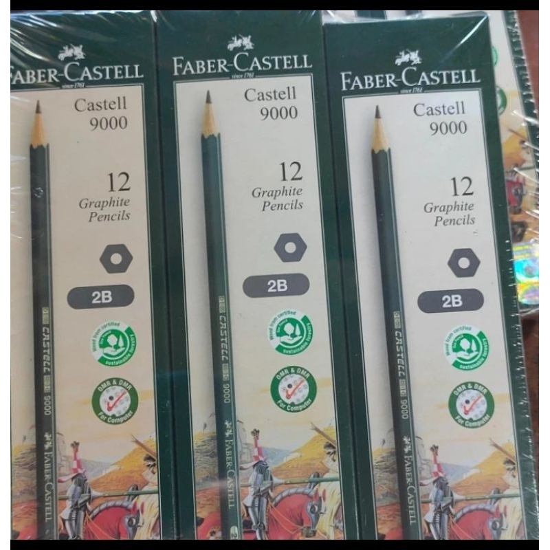 

Pencil 2B FABER CASTELL 9000 Graphite pencils for computer Original