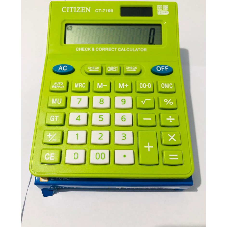 

kalkulator citizen CT719II Warna warni 12 digit Citizen CT 719