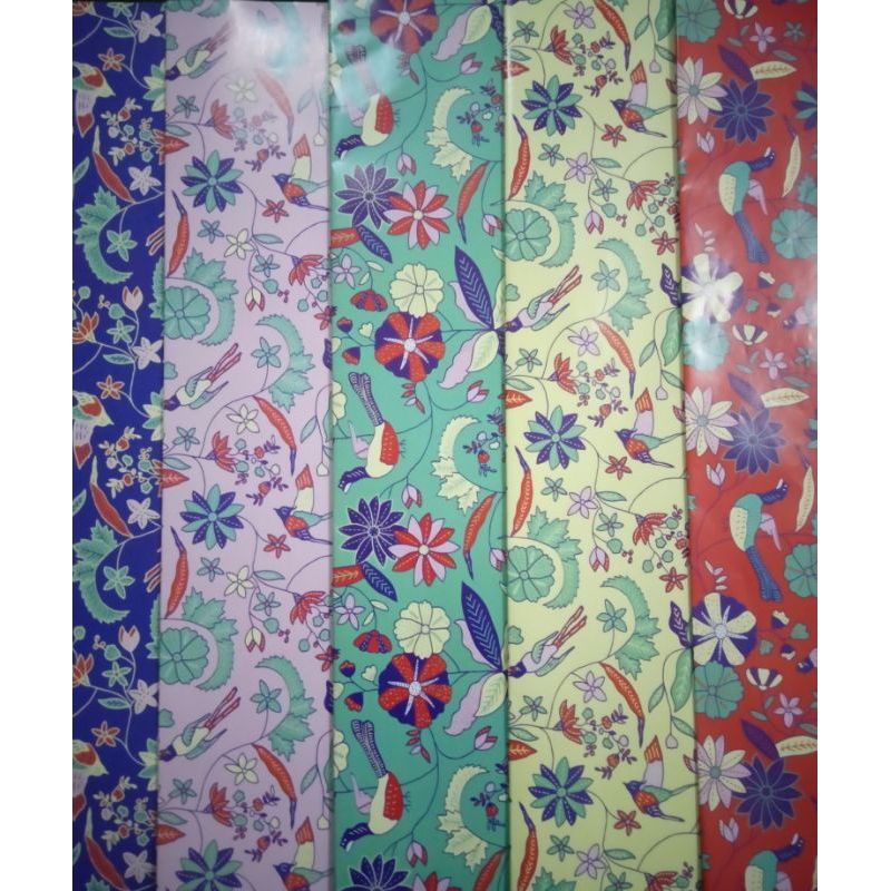 

kertas kado sidu motif batik per pak isi 50 lembar 5 motif