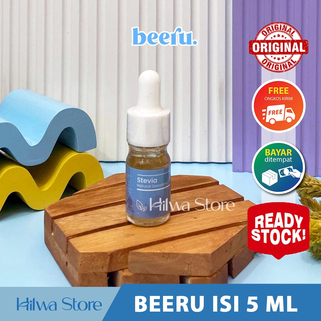 

BEERU STEVIA NATURAL SWEETENER - PEMANIS ALAMI PENGGANTI GULA (5ml)