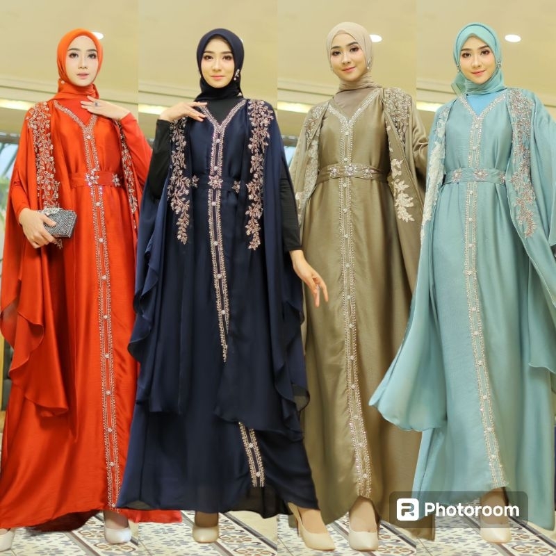 Set Outer Mahalini abaya cardenza  ori khz