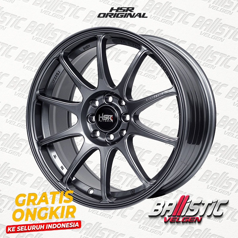 Velg Racing Mobil Jazz, Freed, Raize, Civic DLL Ring 17 Lubang Baut 4 Velg Original HSR Wheel
