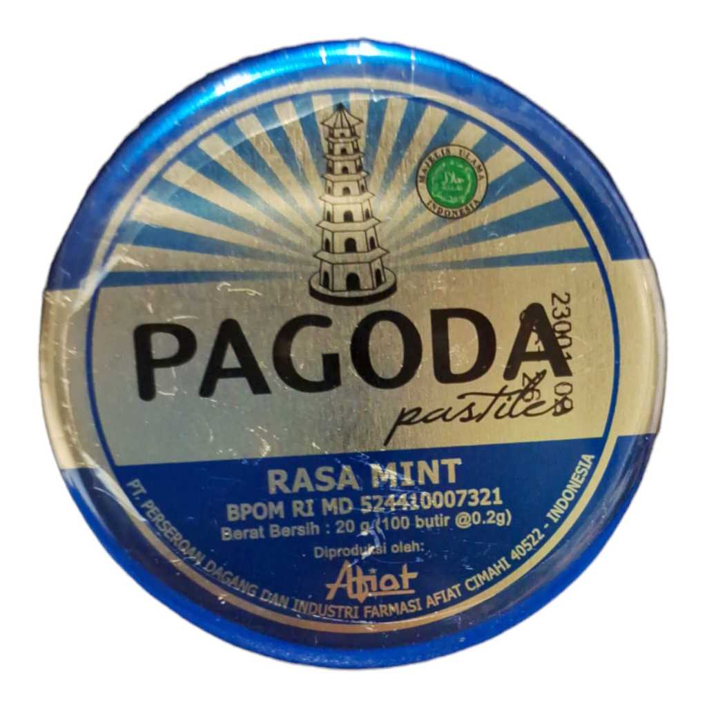 

Pagoda Pastiles Permen kaleng - Pelega Tenggorokan Bau Mulut (30 g)