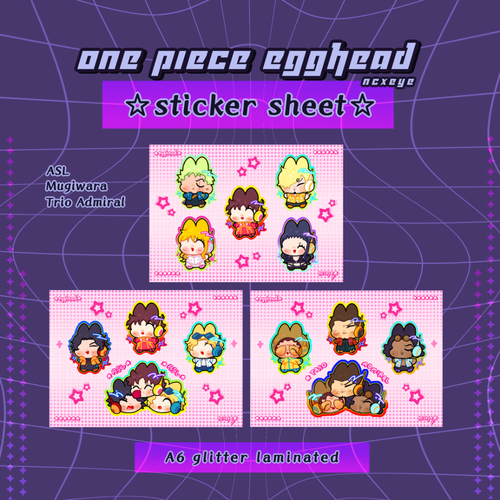 

One Piece Egghead Sticker Sheet | noeye1_