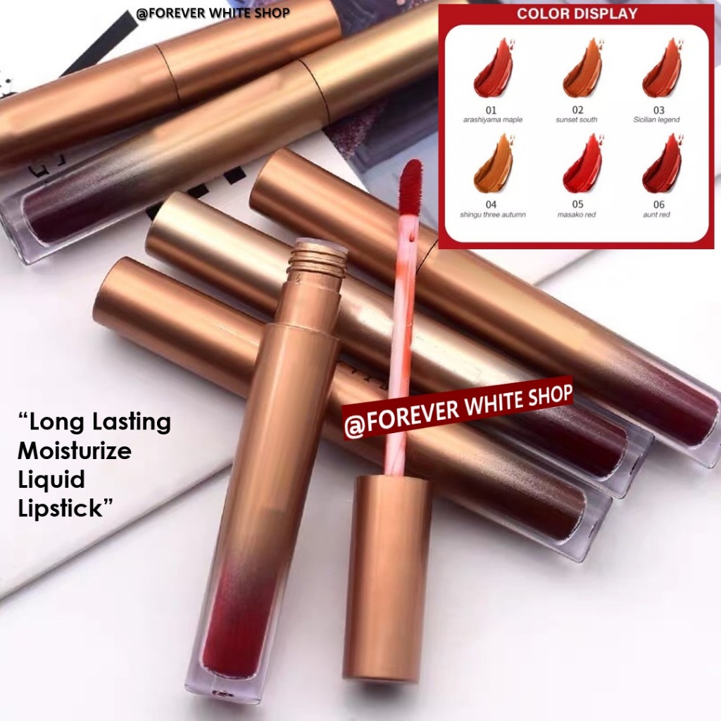Termurah !!! Liptint Korea Liquid Matte Lipstick Gold Edition FWS / Lip Tint Tahan Lama Anti Air Pem