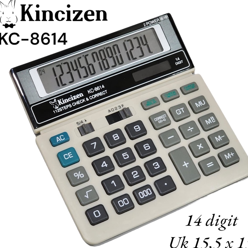 

CALCULATOR KALKULATOR Dagang 14 Digit KINCIZEN KC8614 KINCIZEN CALCULATOR KC 8614