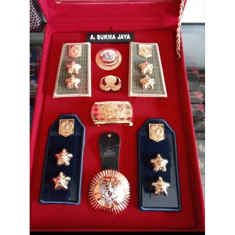 PANGKAT SET BOX PDH PDU LURAH KEMENDAGRI TERBARU COSTUM UCAPAN