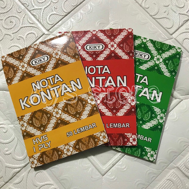

Nota Kontan kiky 50 Lembar