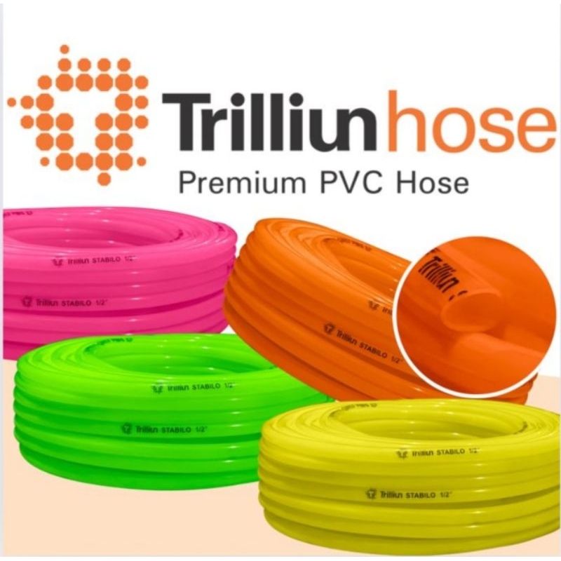 SELANG AIR 1/2 INCH STABILLO SELANG 1/2 INCH TRILLIUN KENYAL ELASTIS ( 50 METER / 100 METER )