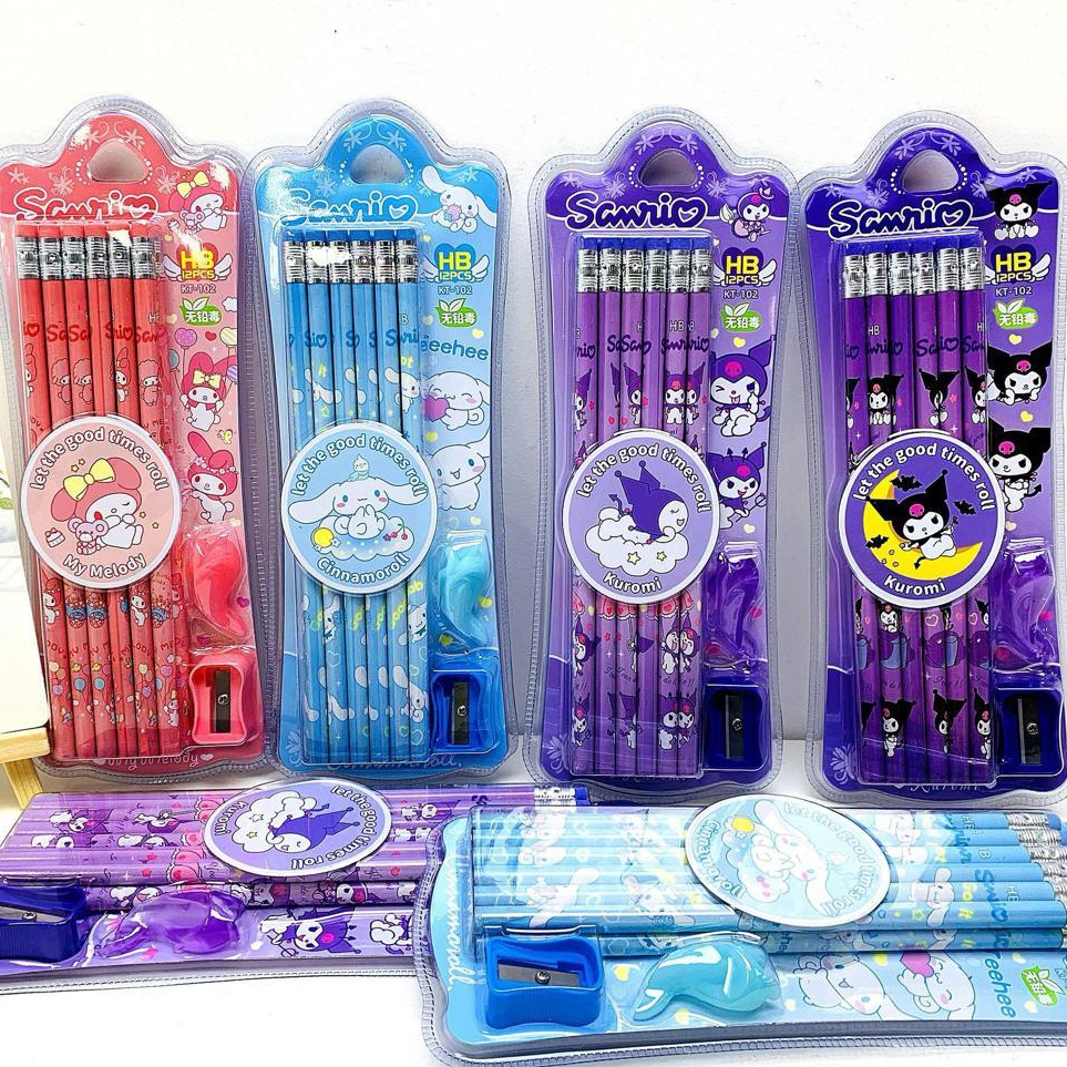 

Premium Pensil Set Lengkap Isi 12pcs Alat Tulis Perlengkapan Sekolah Rautan Pencil