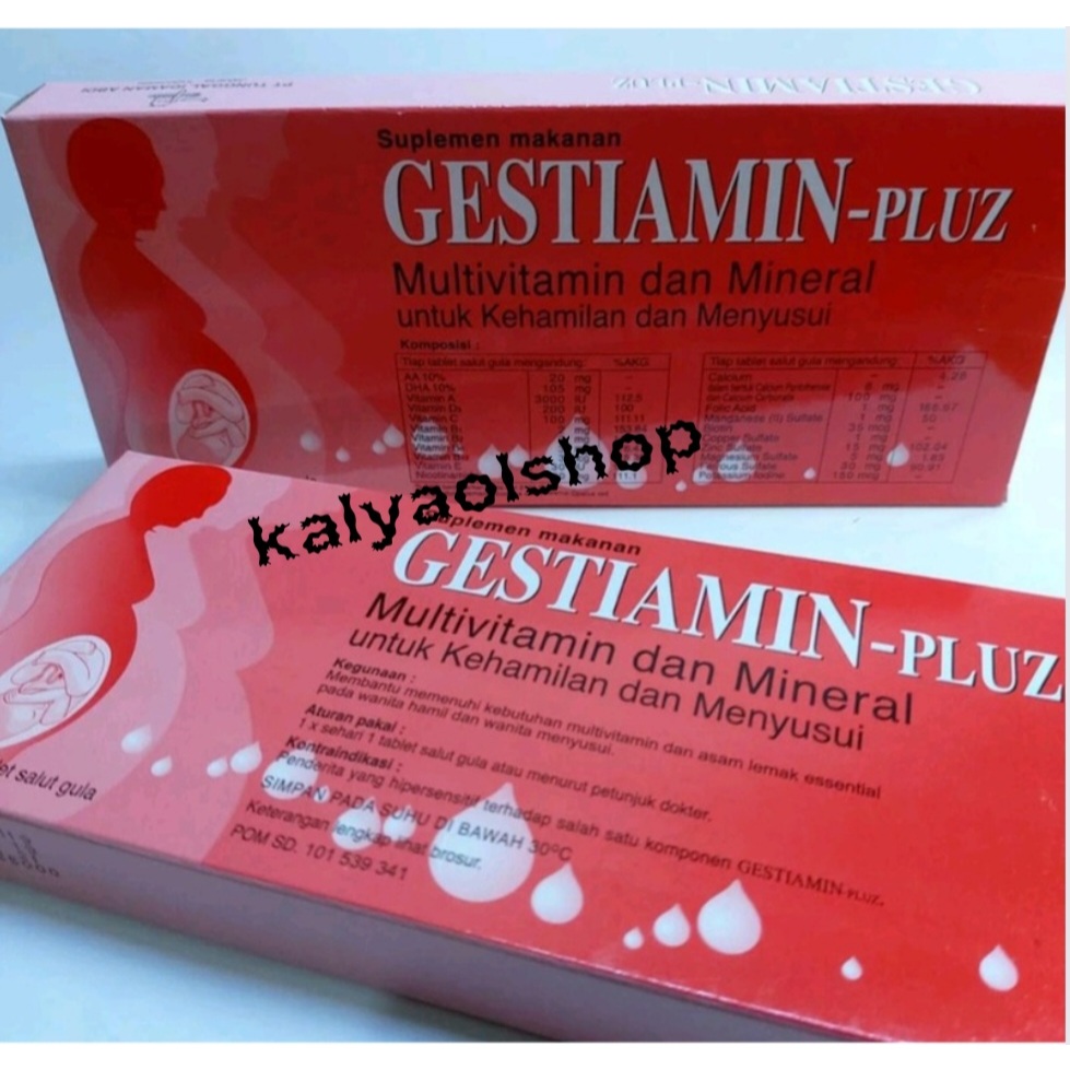 Gestiamin Pluz 30 Tab Vitamin Ibu Hamil dan Menyusui