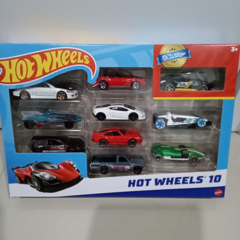 hot wheels 10 set honda civic si/honda civic custom/lamborghini huracan/porsche 911 carrera/datsun 6