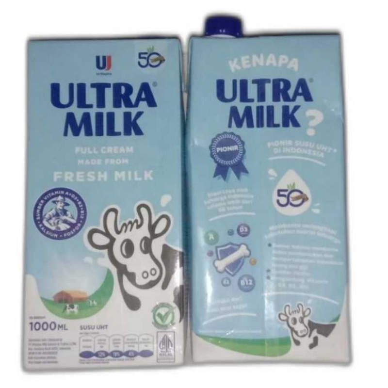 

Ultra Milk Full Cream 1 Liter, Ultra Milk Cokelat 1 Liter