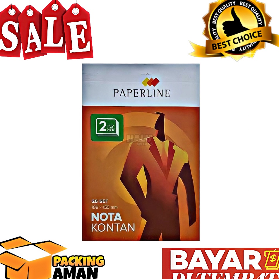 

Sale BISA COD PROMO 1 Pcs Bon Nota Kontan PAPERLINE 2 Ply Rangkap 2 Rangkap Kecil