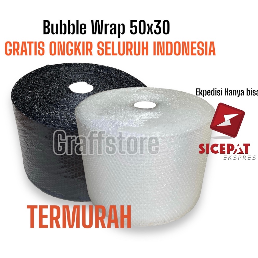

Sale Oke Bubble wrap 5 m x 3 cm Free Ongkir Murah