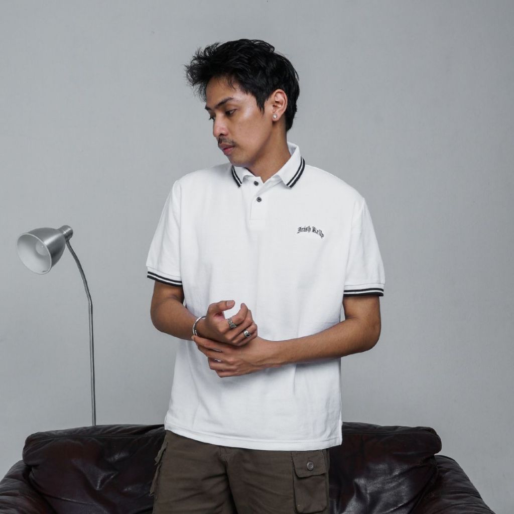IRISH KELLY Polo Shirt White
