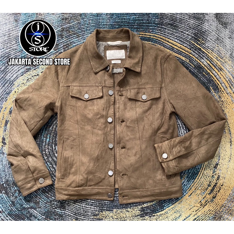 Jaket Suede Zara Man Unisex