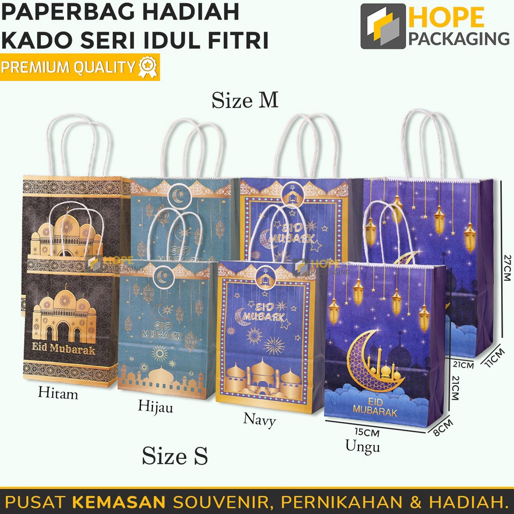 

STOK SEDIKIT Paper Bag Hadiah Seri Idul Fitri Size S 21 x 15 x 8 cm Tas Kertas Kantong Lebaran Paper Bag Hampers Eid Mubarak Tas Jinjing Lebaran Tas Hampers Kue Kering Goodie Bag Idul Fitri