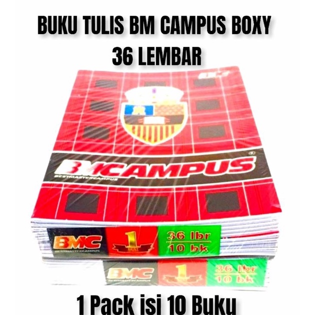 

Ready Stok Buku Tulis BM CAMPUS Boxy 36 Lembar 1 Buku