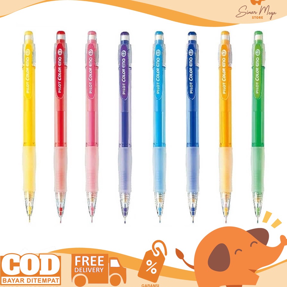 

Model Baru Pilot Pensil Mekanik Color Eno 2B 7mm Pensil Mekanik warna PILOT COLOR ENO MECHANICAL PENCIL