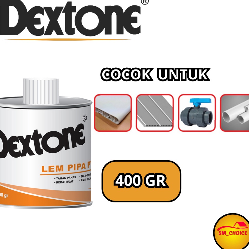 

Promo LEM PIPA DEXTONE 4GR LEM PIPA KALENG LEM PIPA PVC DEXTONE KALENG 4gr