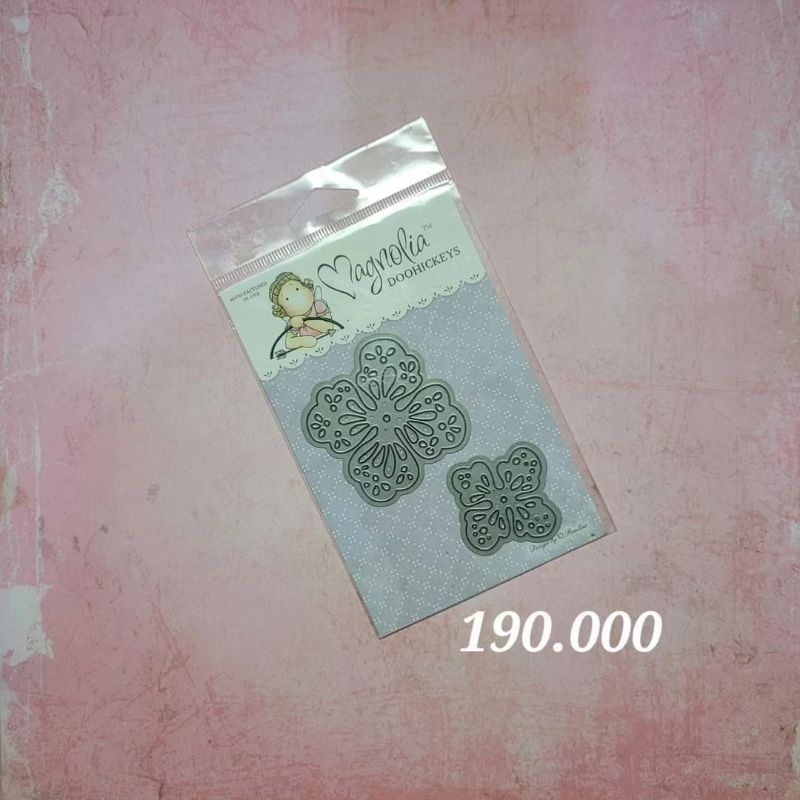 

METAL CUTTING DIES CETAKAN POTONG KERTAS MAGNOLIA DOOHICKEY ORIGINAL BUNGA DOILY FLOWER