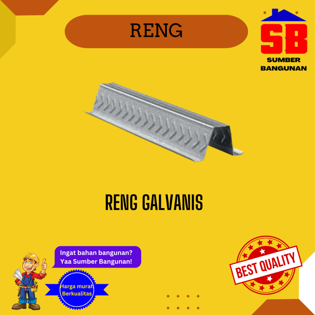 RENG BAJA RINGAN GALVALUM 0,4 0.4 FULL KENCANA 6 METER TRUSS 0,3 0.3 - 0,4