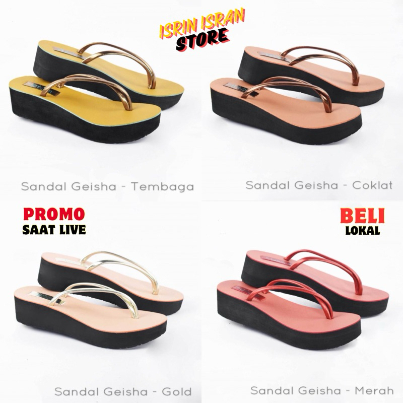 SANDAL GEISHA Sandal Wanita ISRIN ISRAN Original