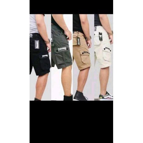 Celana Cargo Pendek Terlaris Celana Thrasher Pendek - GRAY,29