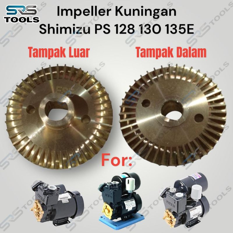 Impeller Pompa Air Shimizu / Impeler Kuningan PS 128 PS130 PS 135e