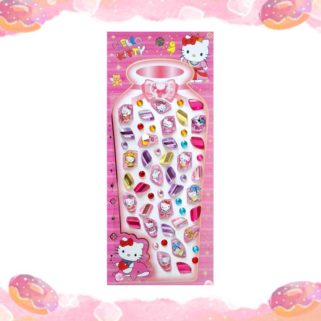 

Jewel Sticker Gambar Tempel Stiker Timbul Anak Karakter Hello Kitty