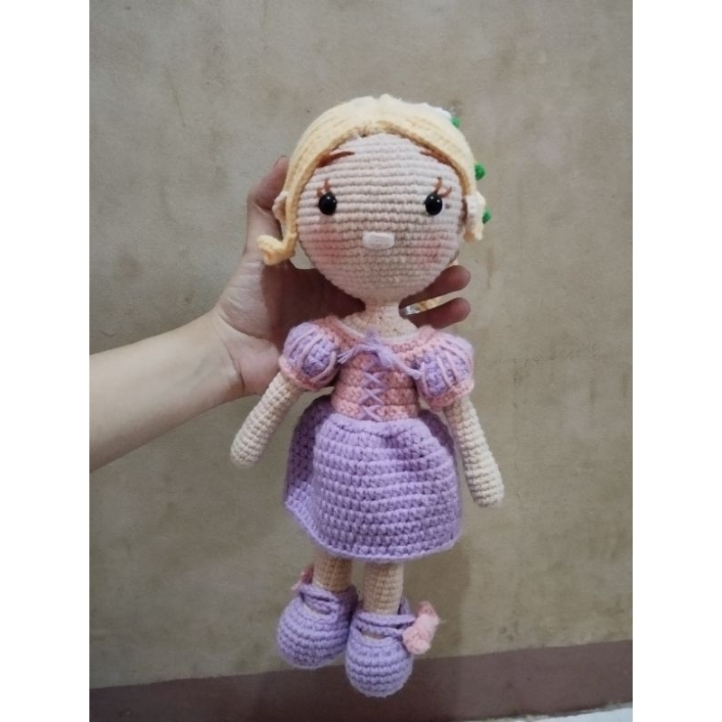 boneka rajut rapunzel amigurumi handmade