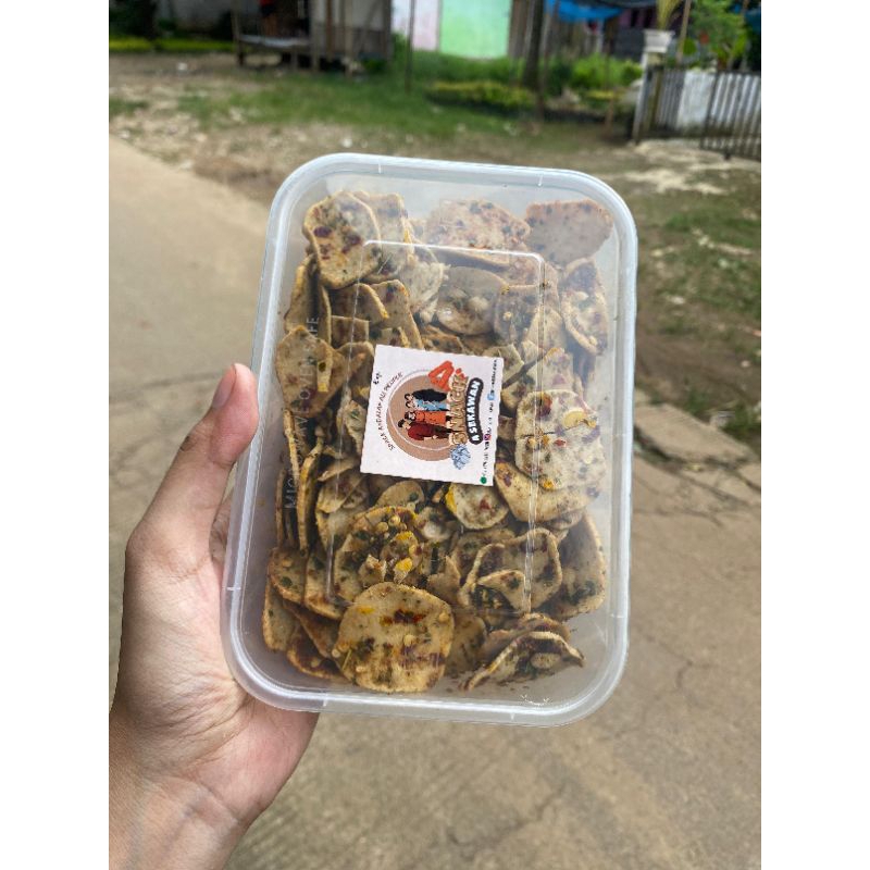 

Basreng pedas daun jeruk