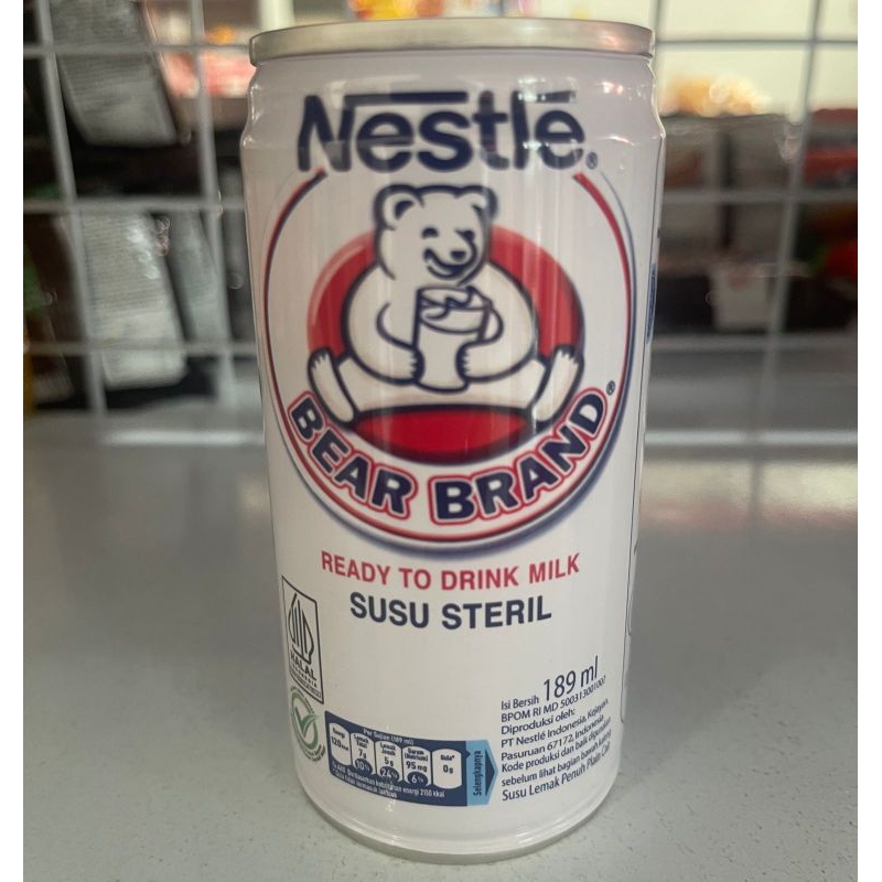 

Nestle Bear Brand Susu Steril / Susu Beruang 189ml