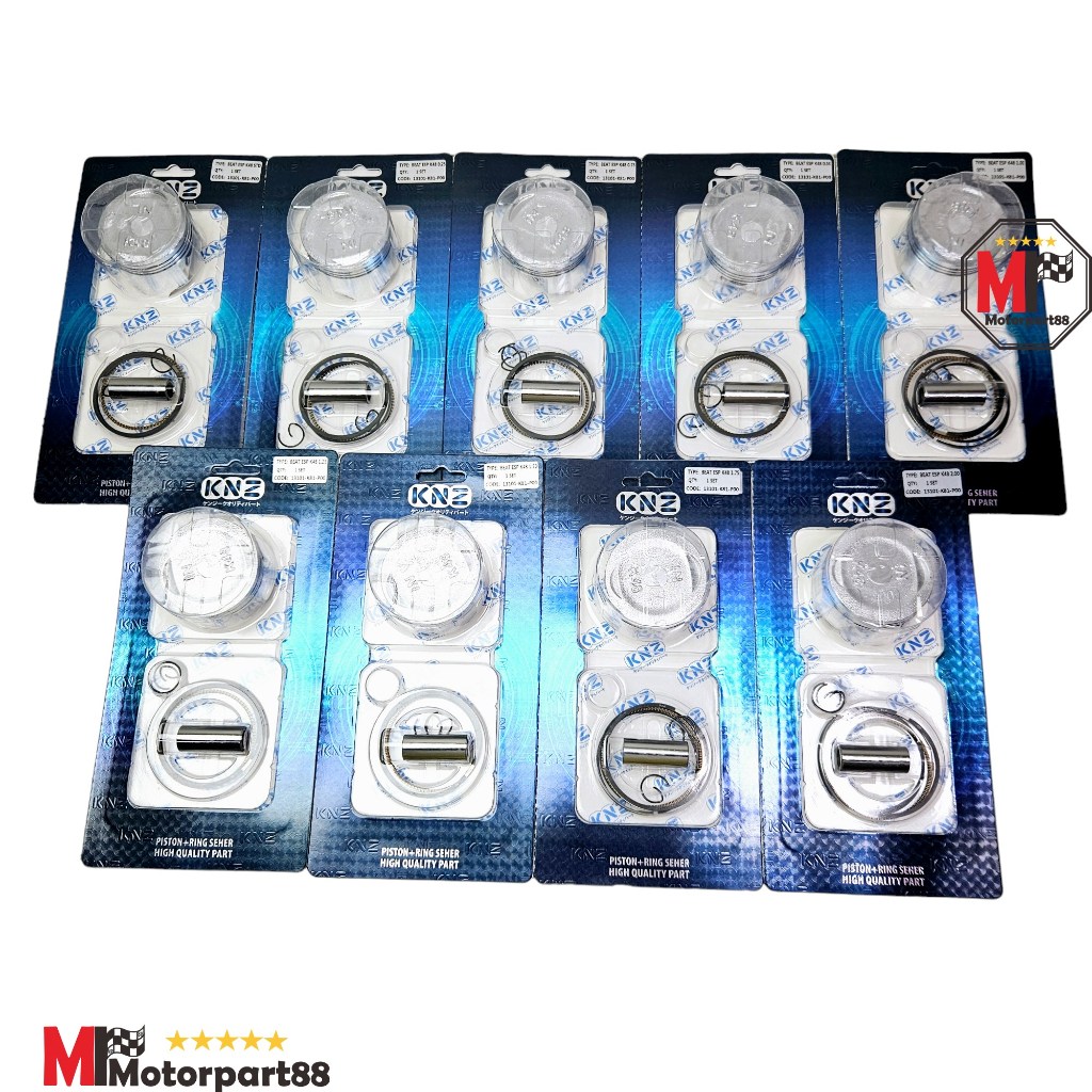 JLK (COD) PISTON KIT + RING SEHER PAKET BEAT ESP POP SCOOPY FI ESP STATER HALUS K44 KNZ OS STD 25 50