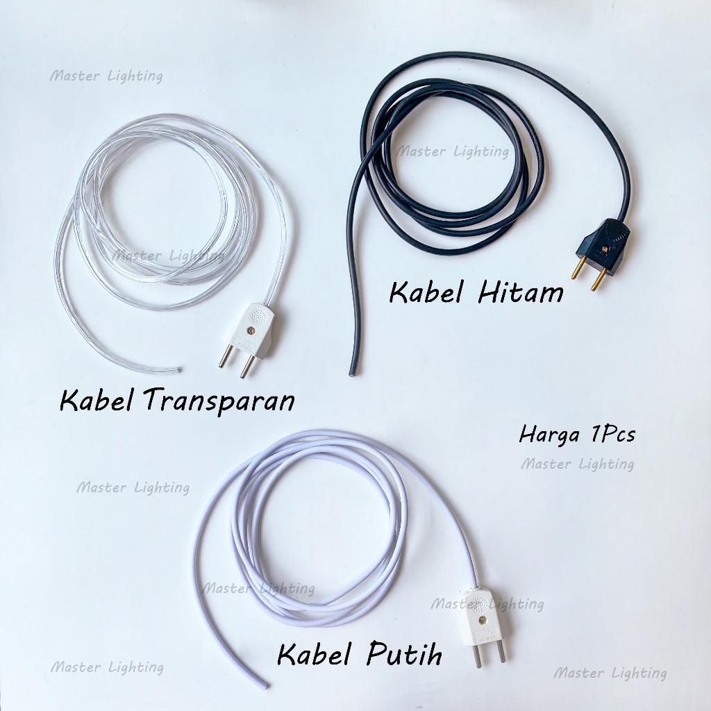 1meter Kabel + Colokan Listrik Broco untuk lampu gantung lampu dinding