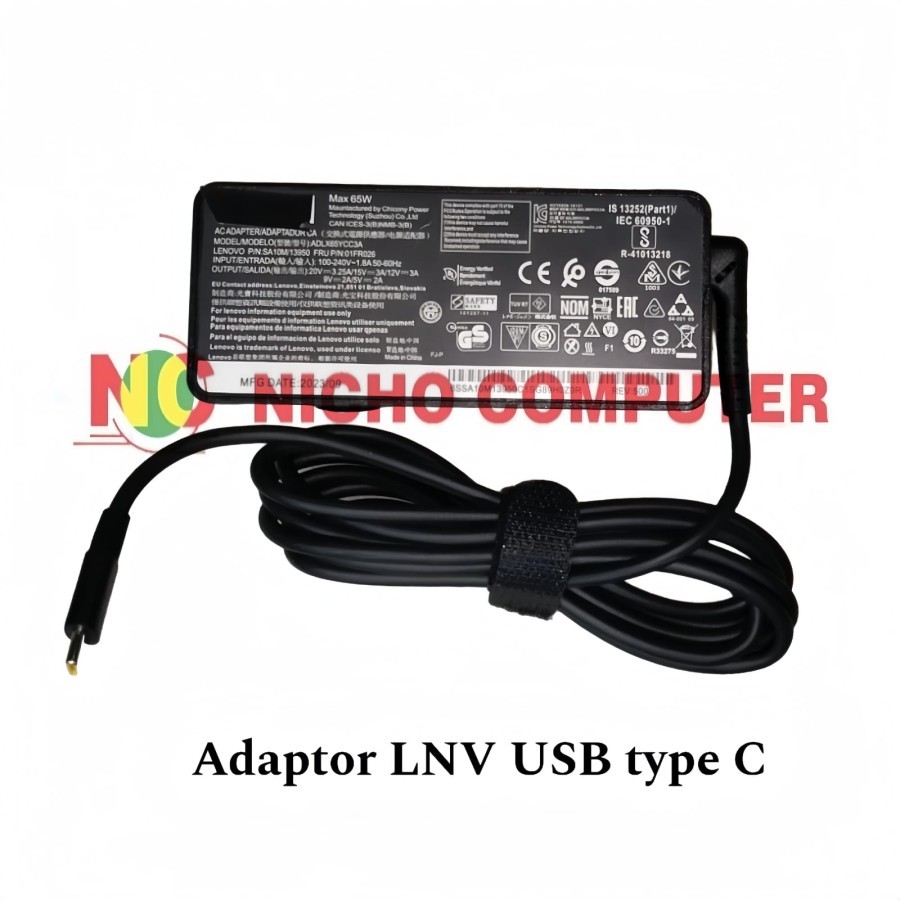 Charger Laptop LNV THNKP (USB Type C) T580 T480 T480S L380