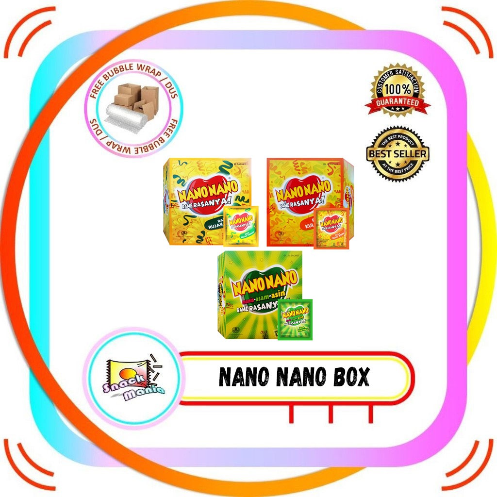 

Nano Nano Permen Rujak Nanas Kulit Jeruk Belimbing 12,5 g x 30 pcs BOX