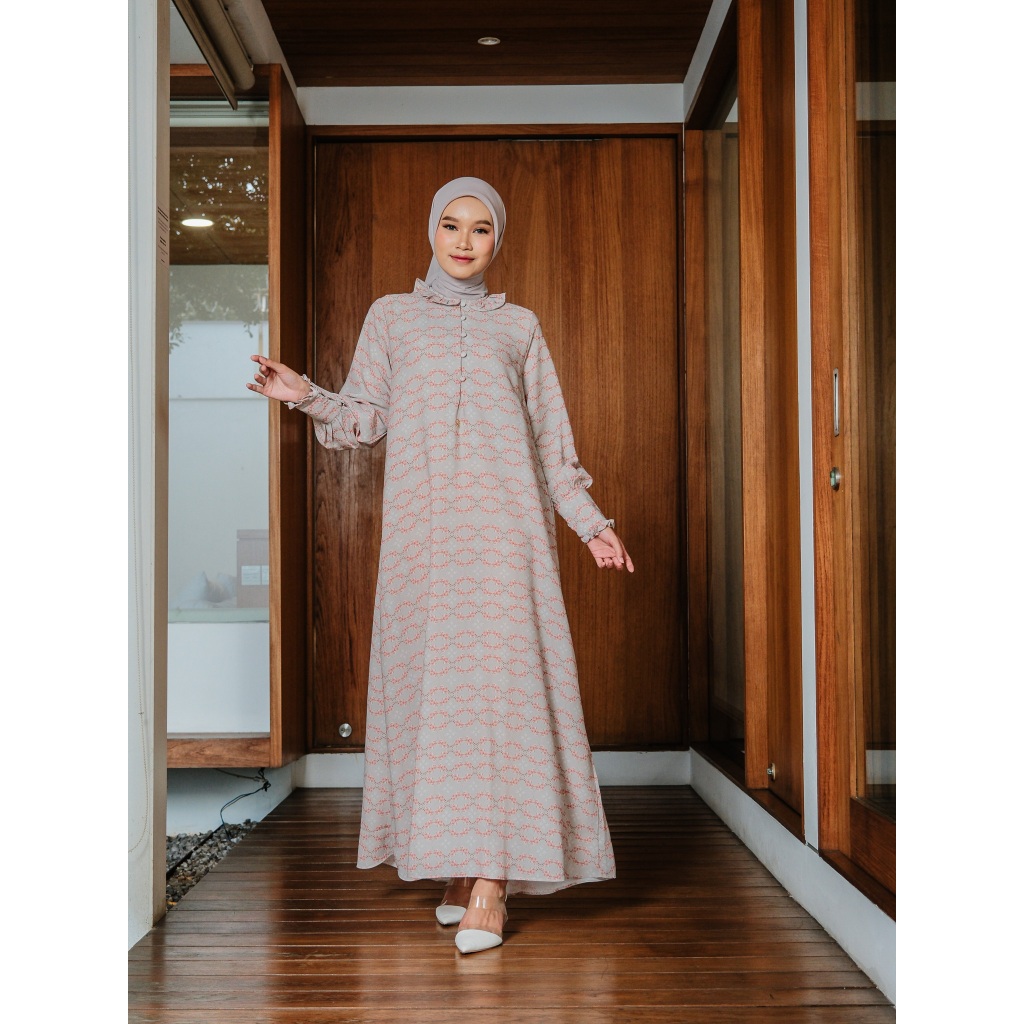 Muda Official New Niskala Dress - Brick