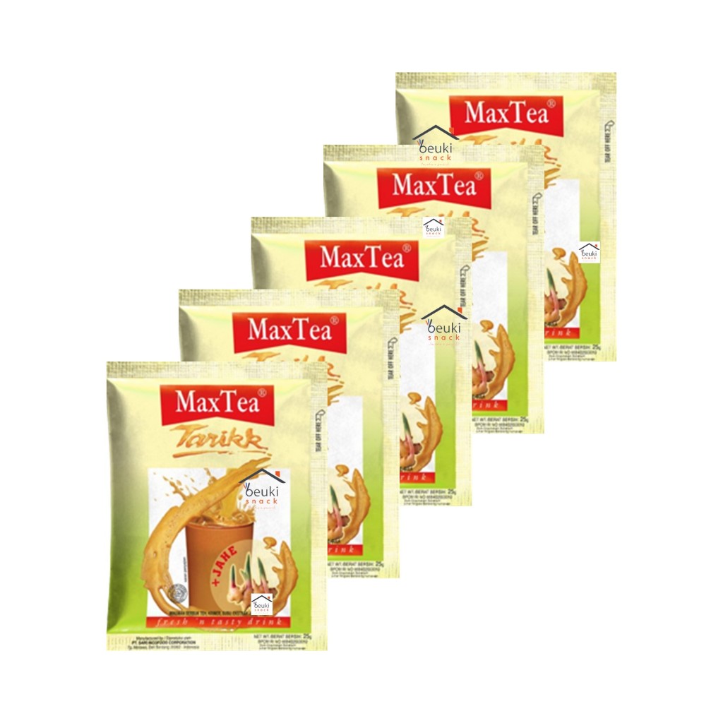 

5PCS Maxtea Tarik Jahe Minuman Bubuk Teh Max Tea Susu Jahe