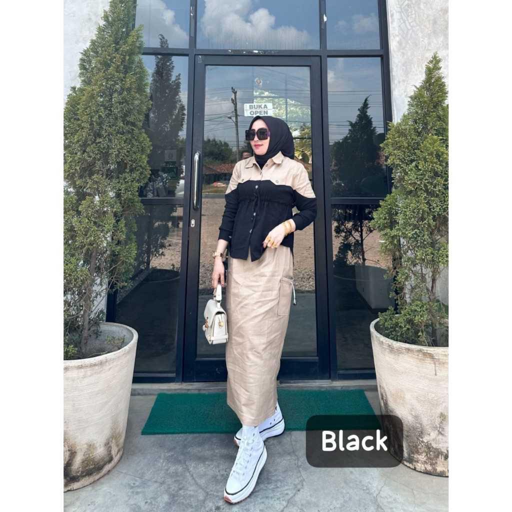 SET BAJU SERUT - ZAVIKA SET ROK CRINKLE AIRFLOW LD 110 // SETELAN ROK WANITA // ONE SET KIMMY // SET