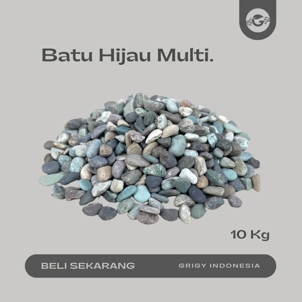 BATU TAMAN KECIL HIJAU MULTI 10000 GR