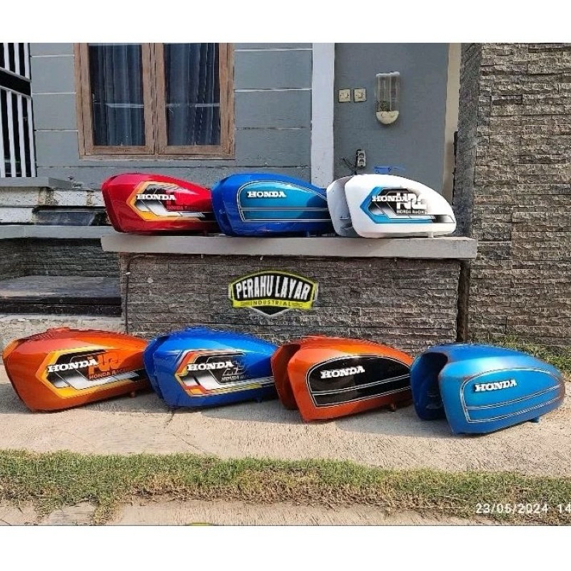 TENGKI CB PRES GALVANIS TANGKI CB 100 CB 125 CAT ORIGINAL MODEL BAHAN TEBAL GAS TANK HONDA CB tengki