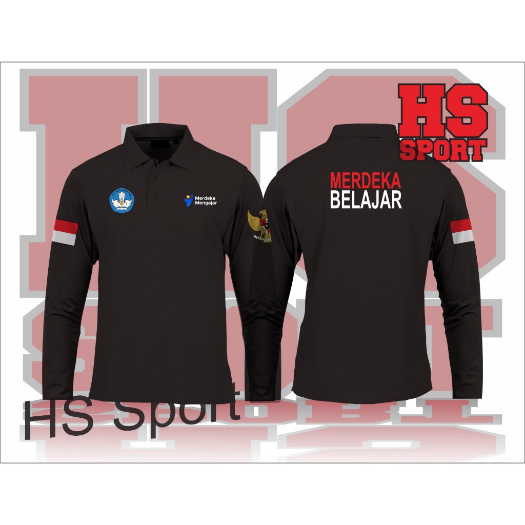 BAJU MERDEKA BELAJAR - POLO MERDEKA BELAJAR - BAJU LENGAN PANJANG MERDEKA BELAJAR