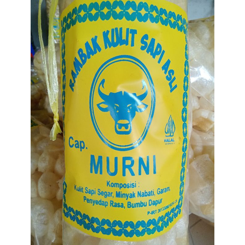 

MURNI rambak kulit sapi camilan 100gr