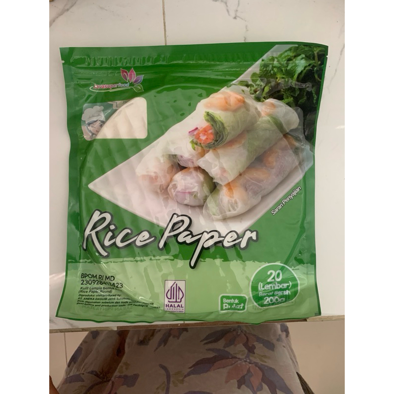 

Rice Paper Bandung | Rice paper 200gr isi 20pcs