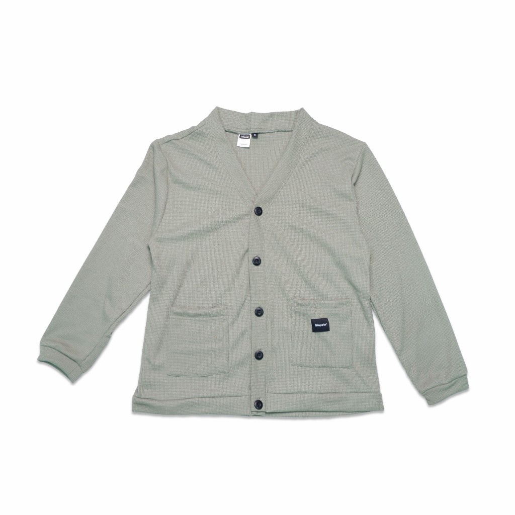 Gilapolos Outer Cardigan Wafle Sage Green