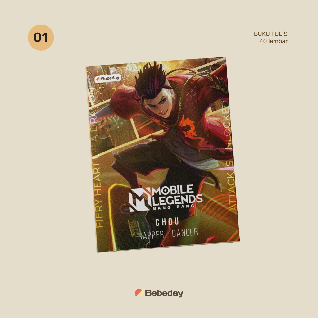 

Bebeday - Buku Tulis | Buku Catatan | Notebook | Buku Tulis Belajar | Seri Game | Mobile Legends